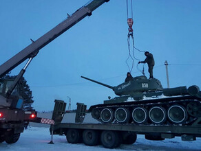 В Амурской области специалисты восстанавливают  памятник  легендарный танк Т34