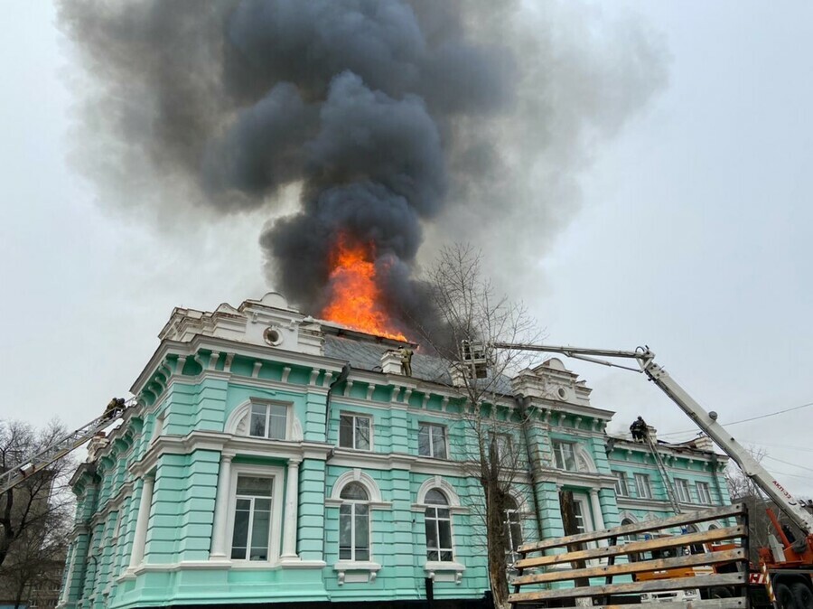 Озвучена предварительная причина пожара в кардиоцентре Благовещенска