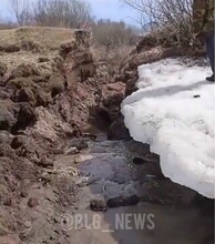 В селе Благовещенского района прорвало дамбу