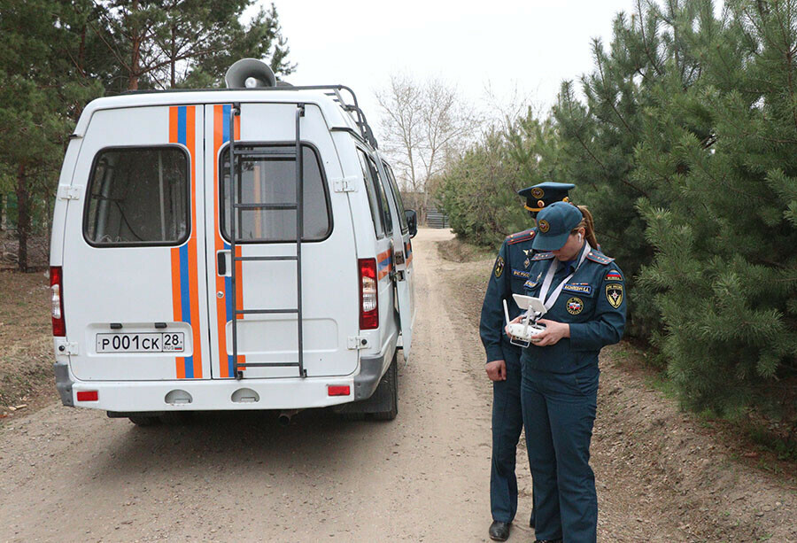 Оштрафована амурчанка сжигавшая сухую траву в бочке на своем участке