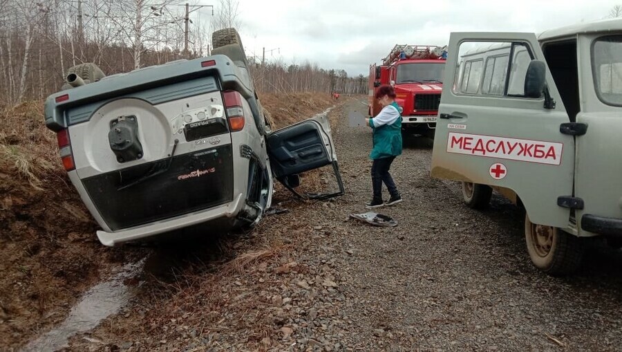 В Приамурье джип слетел с дороги и перевернулся Водитель погиб на месте