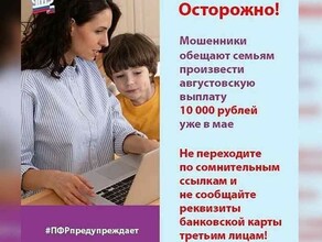 Выплаты на школьников в размере 10 тысяч рублей начали выманивать у граждан мошенники