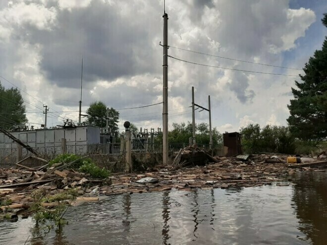 Пострадавшие от дождевого паводка территории Амурской области постепенно освобождаются от воды 