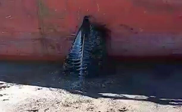 На Сахалине столкнулись китайское и российское суда В воду попало около тонны ГСМ видео
