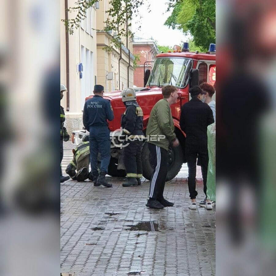 Пожарная машина попавшая в ДТП в центре Благовещенска спешила на пожар