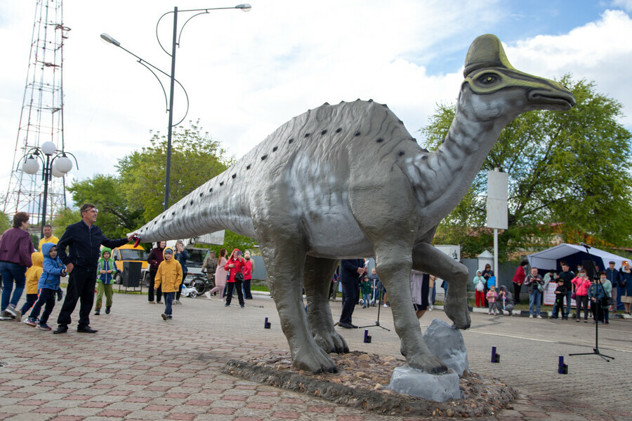 В Благовещенске на улицы вышли динозавры