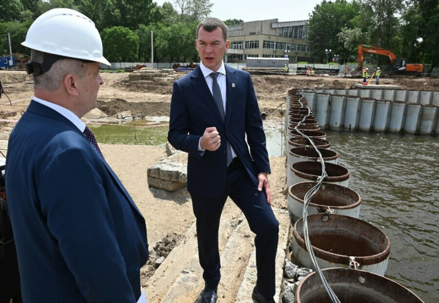 Губернатор Хабаровского края начал строить самую длинную набережную в России