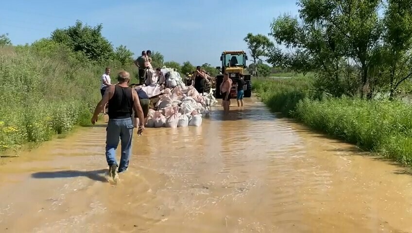 Изза угрозы подтопления село Владимировка обесточат на неопределенный срок