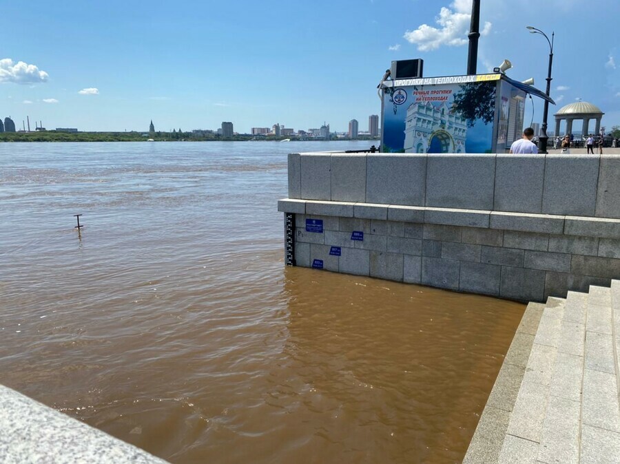 Новые данные об уровне воды в Амуре и Зее за два часа вода в Благовещенске поднялась еще на несколько сантиметров