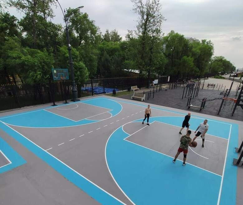 Всем баскетбол на набережной в амурской столице отремонтировали Центр уличного баскетбола