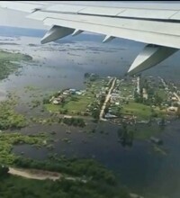 Остров в океане Как выглядят с самолета подтопленные села Благовещенского района 