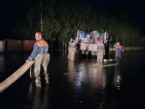 Больше 200 домов освободились от воды в Сергеевке Спасатели ночью начали их сушить 