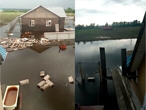 В село Марково через реку с рухнувшим мостом переправят экскаватор для рытья водоотводных канав
