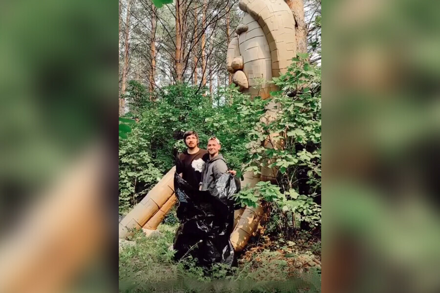 Иван Дорн ответил амурским активистам установившим его 8метровую скульптуру в лесу для отпугивания нарушителей
