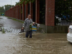 Микрорайон Благовещенска после дождя ушел под воду фото видео