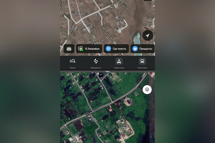 Google Карты обновили снимки со спутника и показали масштаб июньского паводка в пригороде Благовещенска фото