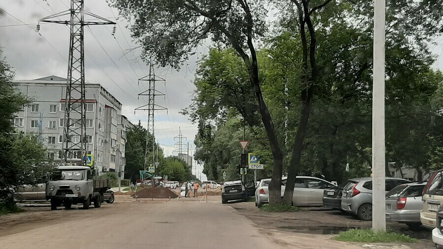 В центре Благовещенска на Горького повторно перекрыли перекресток ОБНОВЛЕНО