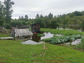 Изза подъема уровня воды в Зее подтапливает участки в Овсянке