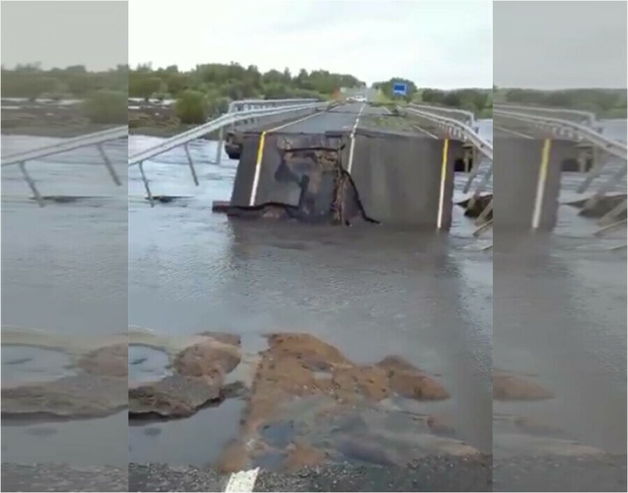 В Амурской области паводком размыло участок дороги Благовещенск  Гомелевка видео