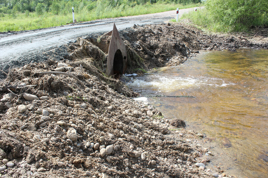 В Бурейском районе стремительно уходит вода Подтопленными остаются несколько домов 