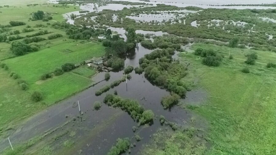В воде больше 180 домов и 40 участков дорог оперативные данные о наводнении в Амурской области на 9 августа