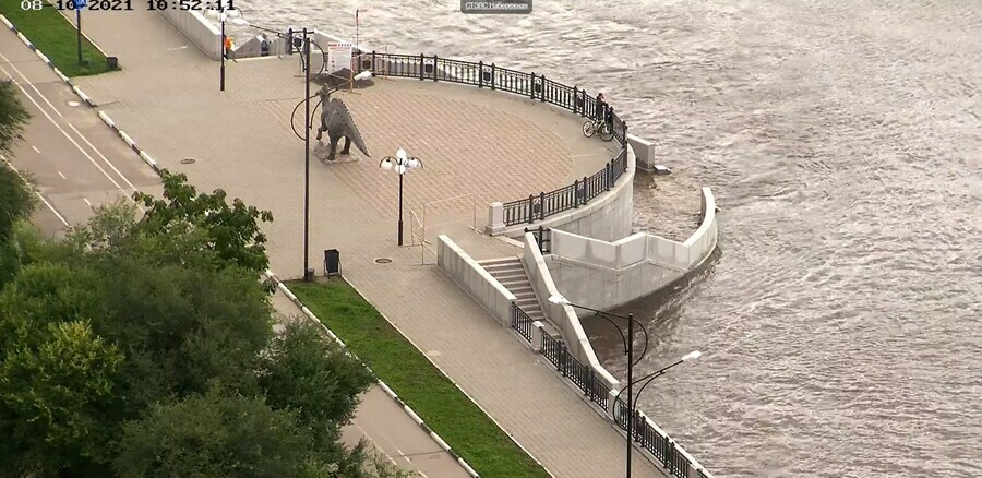 В Благовещенске на Амуре вода второй день убывает на Зее  поднимается данные на 10 августа