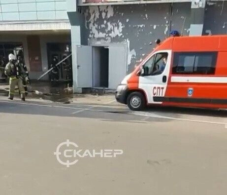 В ТРЦ Острова Благовещенска произошел пожар видео