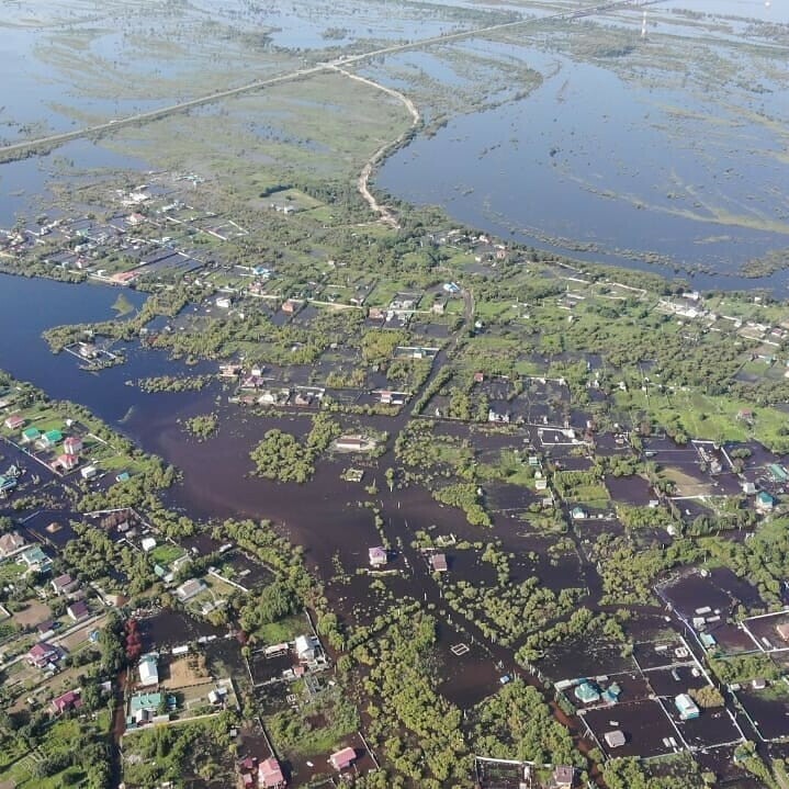 В селе Владимировка затоплено уже 600 участков и больше 100 домов