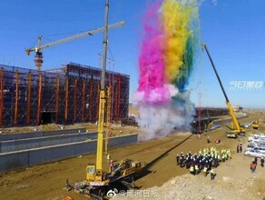 В Хэйхэ за несколько месяцев построили новый жд вокзал фото