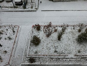 В Благовещенске выпал снег фото видео