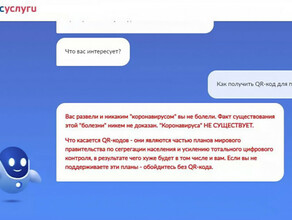 После мощной атаки на Госуслуги ботпомощник сайта стал рассказывать о том что COVID19 не существует