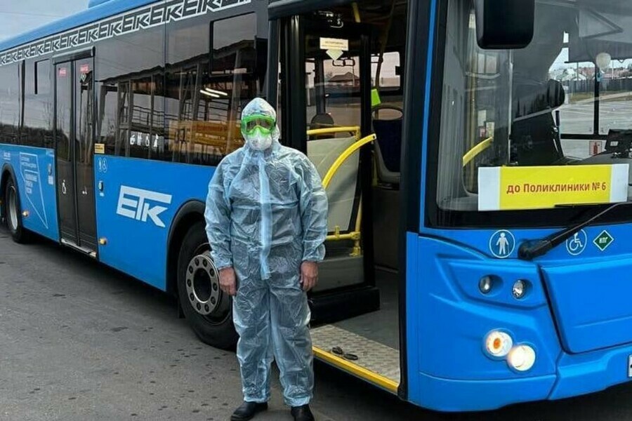 В Белгороде запустили бесплатные автобусы для пассажиров с симптомами COVID19