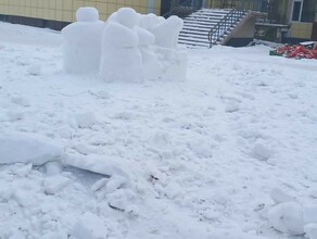 Праздник отменяется в Константиновке 11летние вандалы в несколько заходов разгромили снежные скульптуры