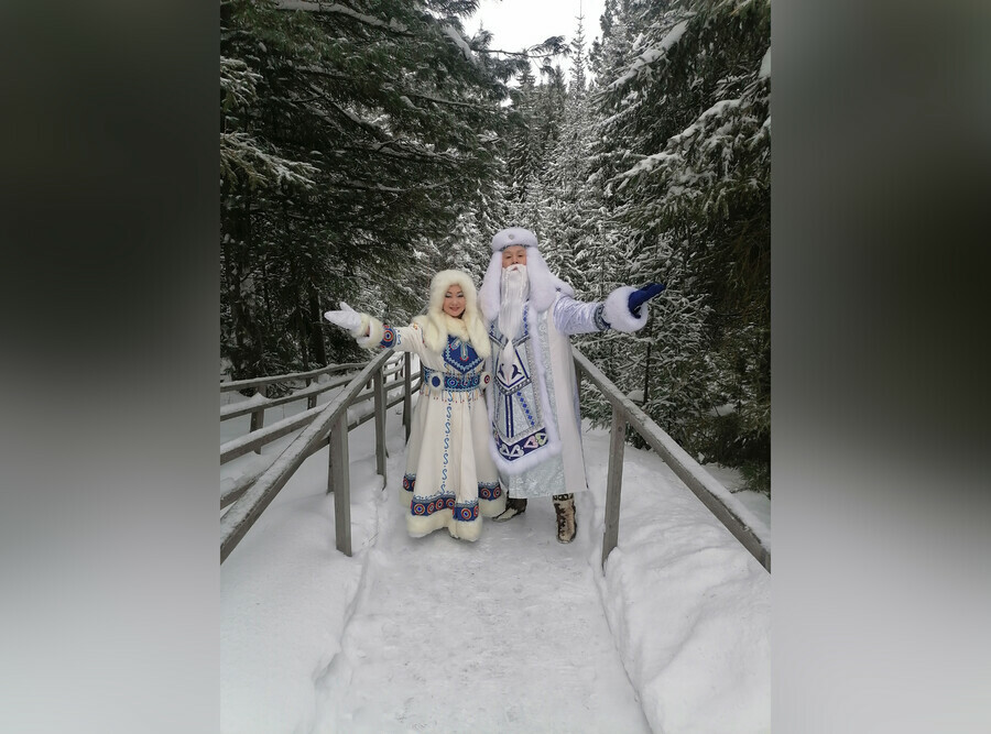 Амурские эвенки представили Амурскую область на всероссийском съезде Дедов Морозов и Снегурочек