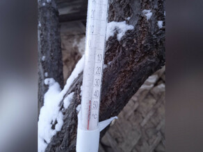 Термометр в селе Благовещенского района показал 42 градуса мороза 