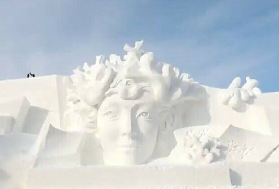 Комплекс Мир снега и льда в Харбине украсит 42метровая священная гора в честь Олимпиадыфото