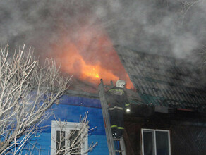 В пожаре в  селе Тамбовка спасен от огня жилой дом