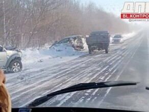 На трассе Приамурья при буксировке авто произошло серьезное ДТП Потребовалась помощь врачей