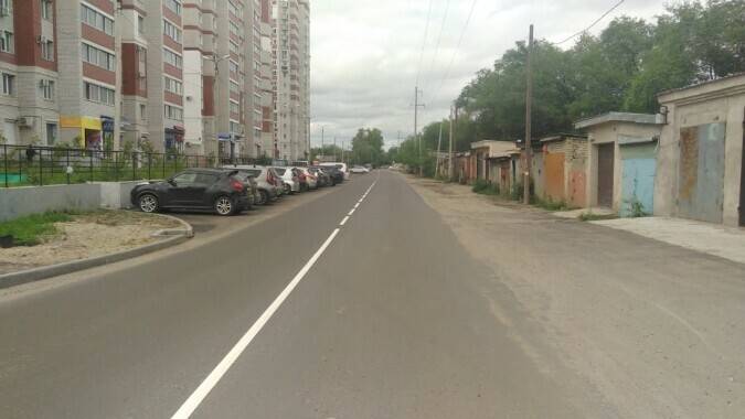 Эх дорога На новый асфальт улицы Шимановского нанесли разметку