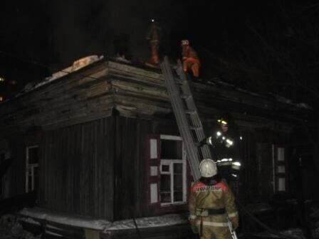 В Екатеринославке ночью горел жилой дом