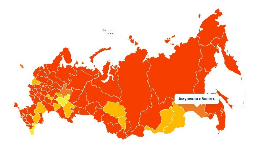 Больше не красная зона Амурская область теперь не входит в число регионов с критической ситуацией по COVID19