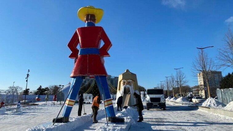 В Благовещенске 7 февраля начнут демонтировать снежный городок