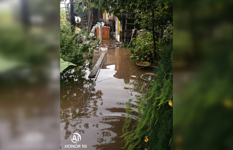 Вода затопила участки амурчан зашла в дома фото видео