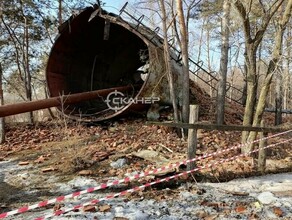 В Ивановке рухнула водонапорная башня фото ОБНОВЛЕНО