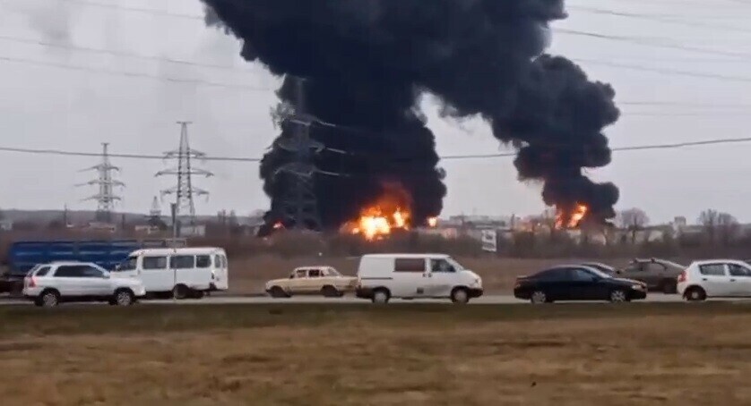 Губернатор Белгородской области вооруженные силы Украины нанесли авиаудар по нефтебазе Белгорода возник сильный пожар