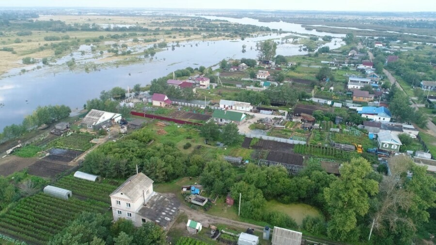 Томь в районе Белогорска превысила отметку неблагоприятного явления на 20 сантиметров 