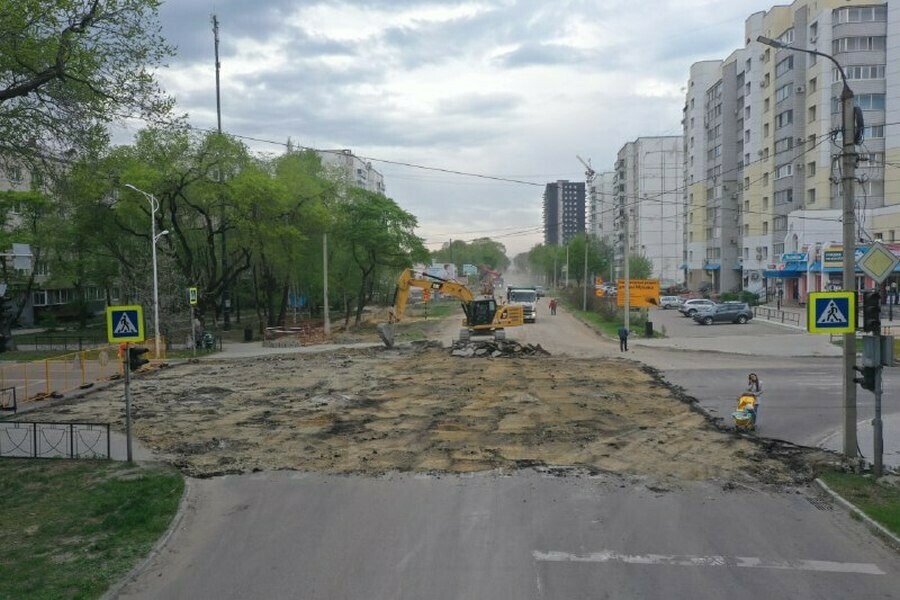 Стартовал ремонт очередного участка улицы Мухина в Благовещенске фото 