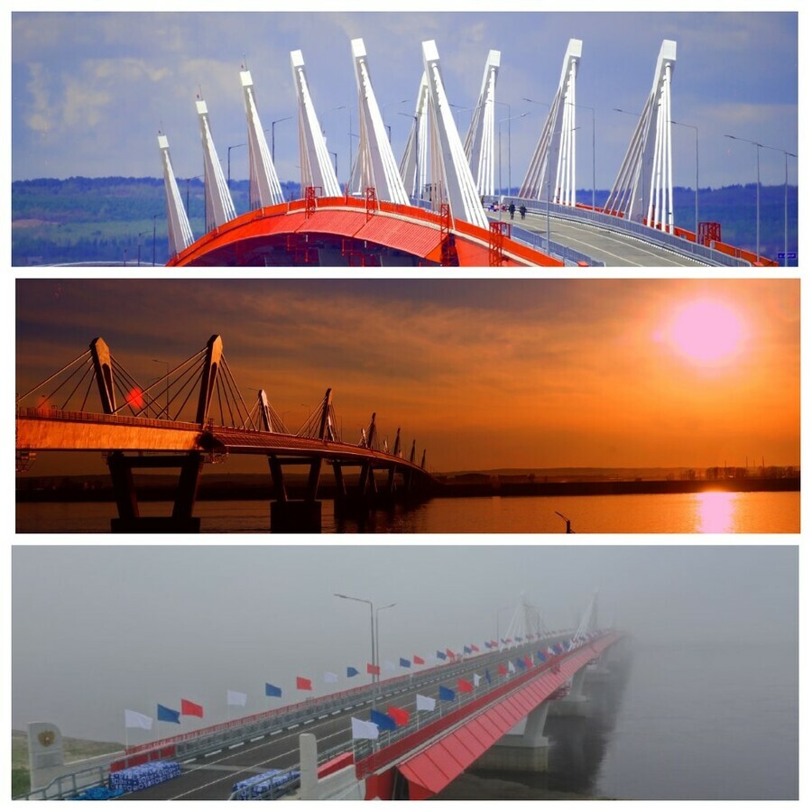 Строители международного моста через Амур поделились необычными фотографиями