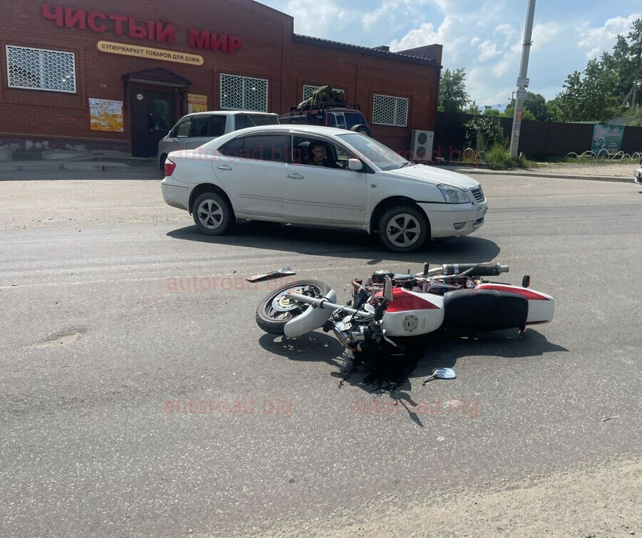 В Чигирях мотоциклист попал в ДТП фото