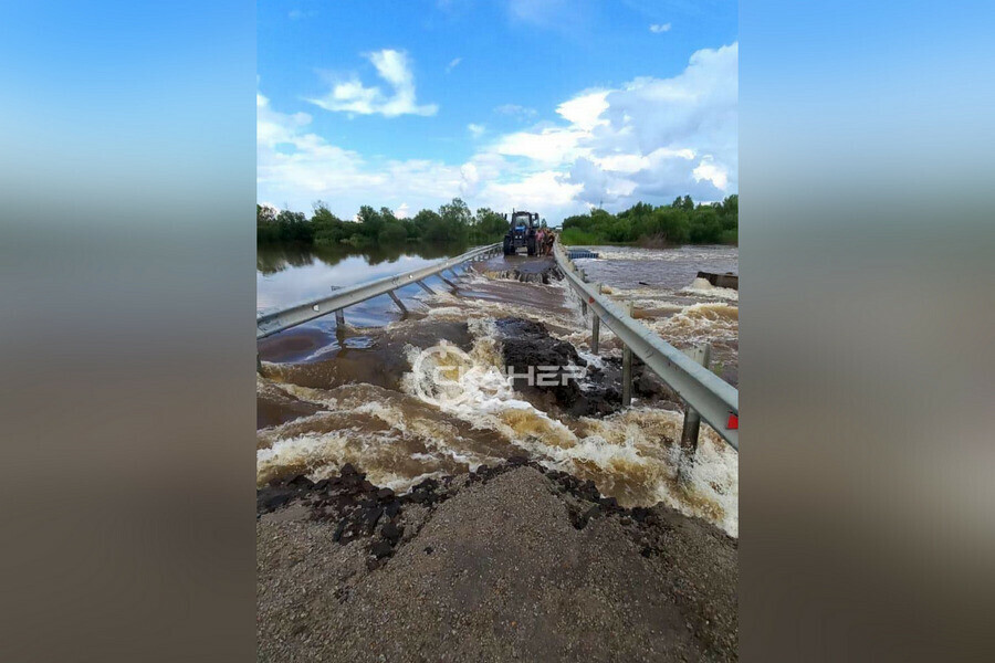 Прибывающий Амур в Шимановском районе разрезал село на две части фото видео